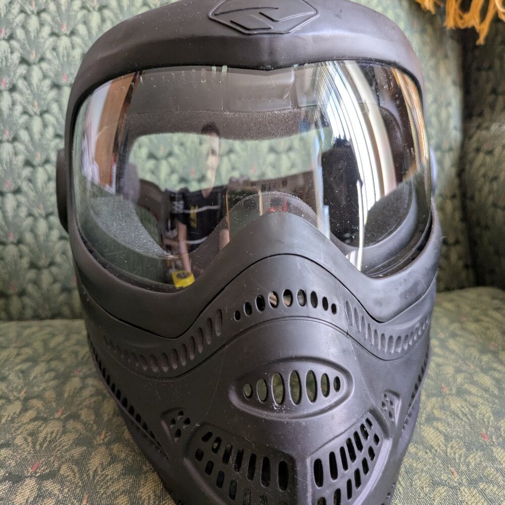 Proto Switch EL Paintball Mask Full Face Protection Black with Goggles